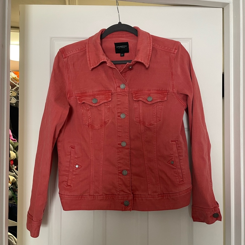 Liverpool Women's Vibrant Coral Jean Jacket